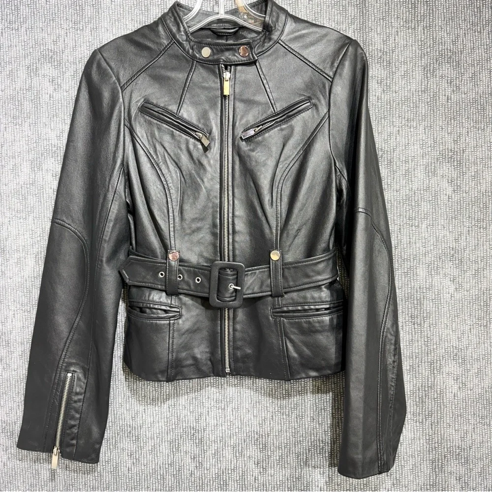 Arden B Moto Leather Jacket - Picture 3 of 16